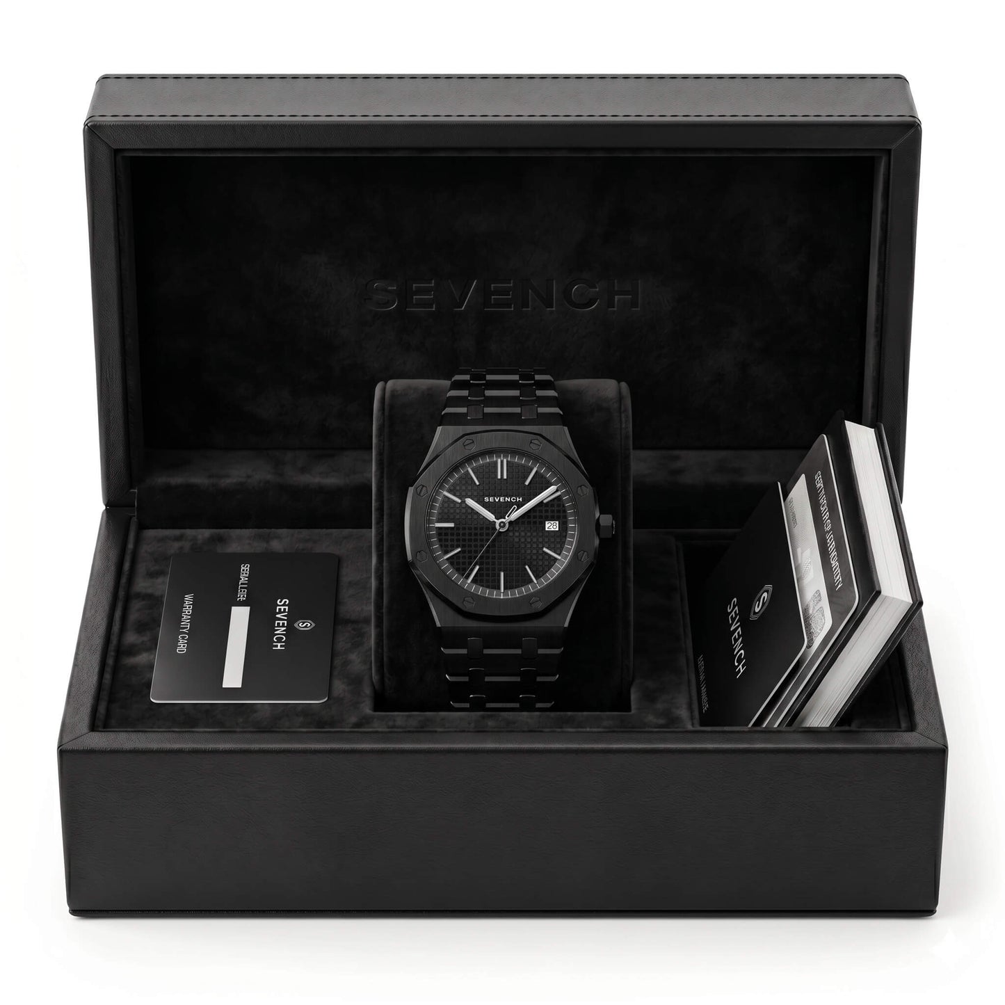 Box Sevench Summit All Black | Affordable Men's Watch | Stainless Steel | Quartz Movement | Water Resistant