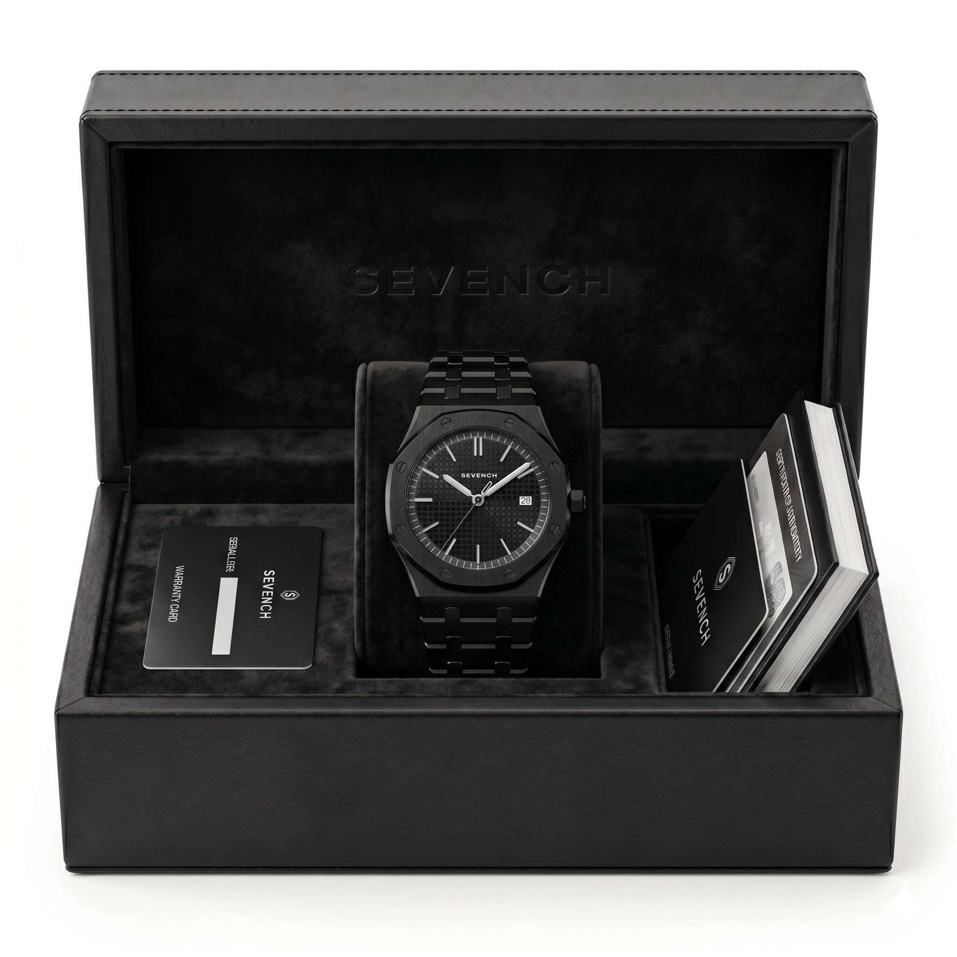Box Sevench Summit All Black | Affordable Men's Watch | Stainless Steel | Quartz Movement | Water Resistant