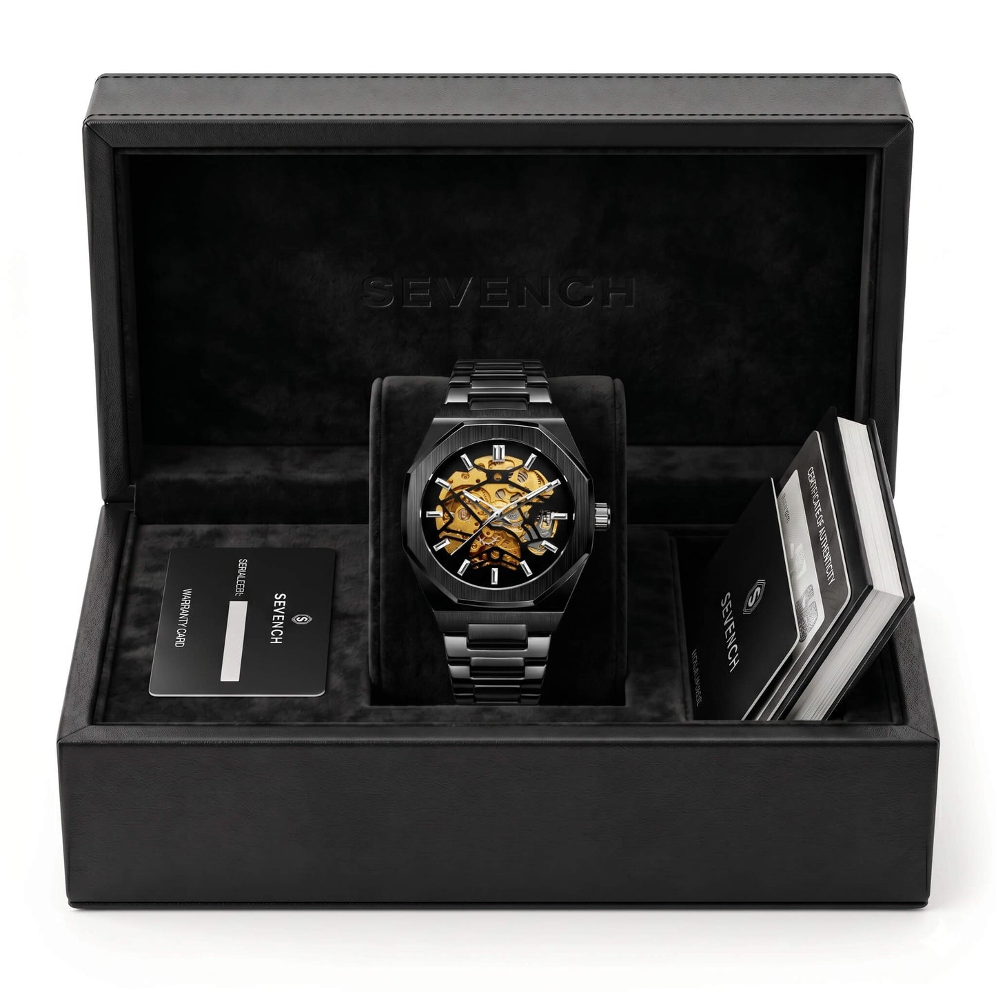 Box Sevench Vanguard All Black | Affordable Men's Watch |  Quartz Movement & Water Resistant