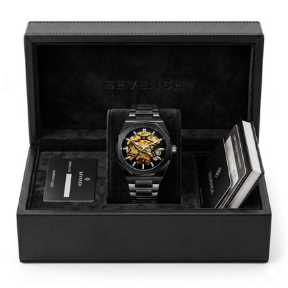 Box Sevench Vanguard All Black | Affordable Men's Watch |  Quartz Movement & Water Resistant