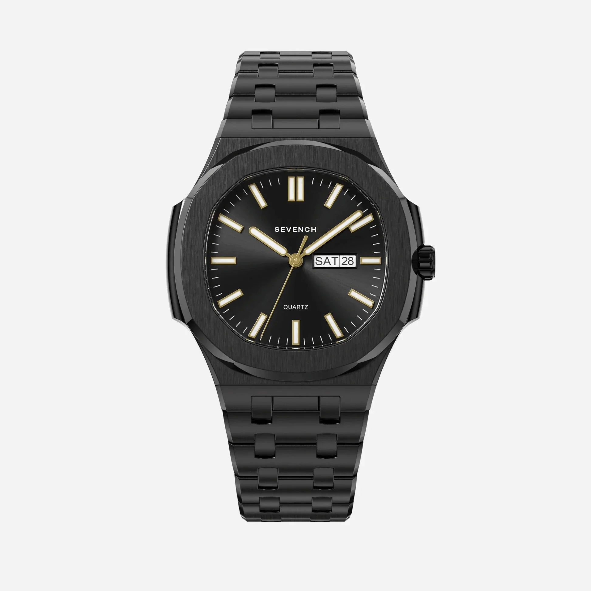 Sevench Legacy All Black | Affordable Men's Watch | Italian Quartz Movement & Water Resistant