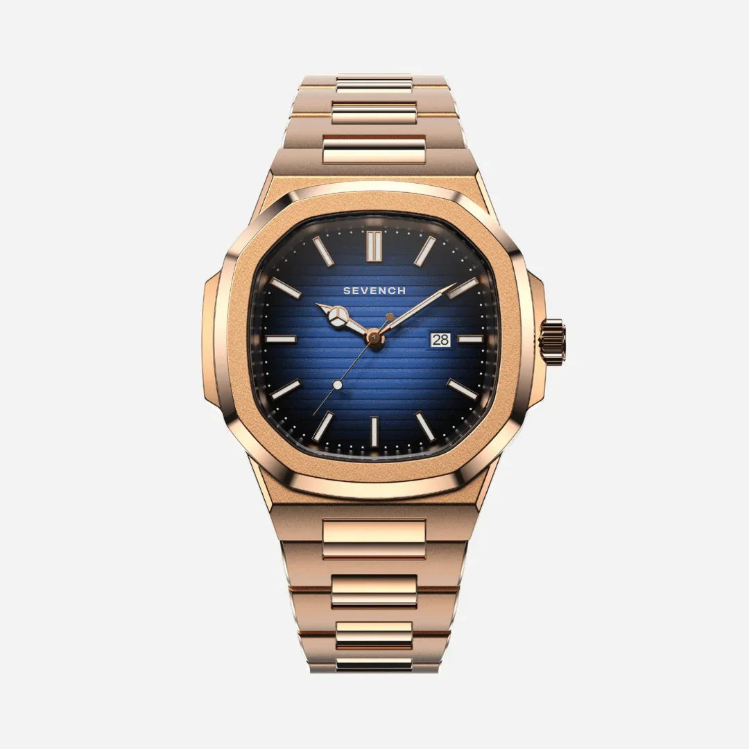 Sevench Origin Rose & Blue | Affordable Men's Watch | Italian Quartz Movement & Water Resistant