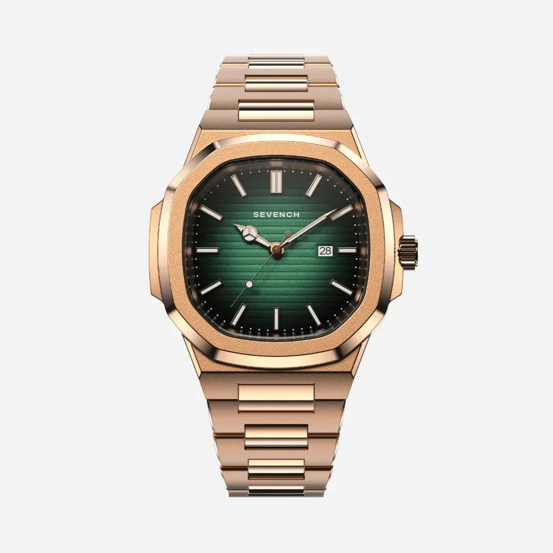 Sevench Origin Rose & Green| Affordable Men's Watch | Italian Quartz Movement & Water Resistant