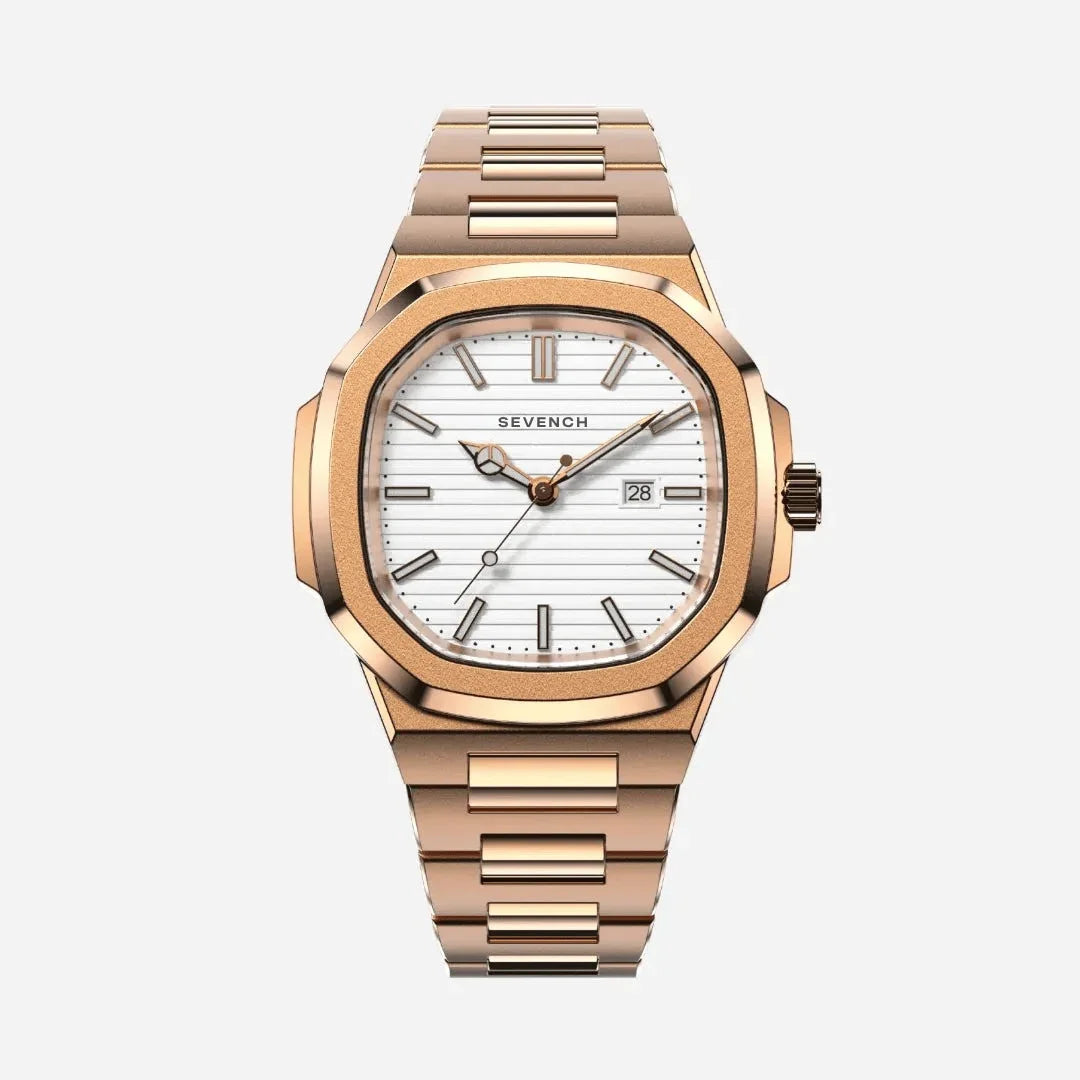 Sevench Origin Rose & White | Affordable Men's Watch | Italian Quartz Movement & Water Resistant