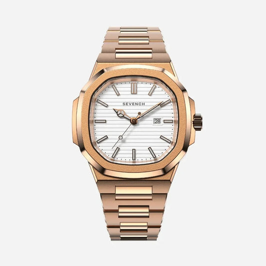 Sevench Origin Rose & White | Affordable Men's Watch | Italian Quartz Movement & Water Resistant