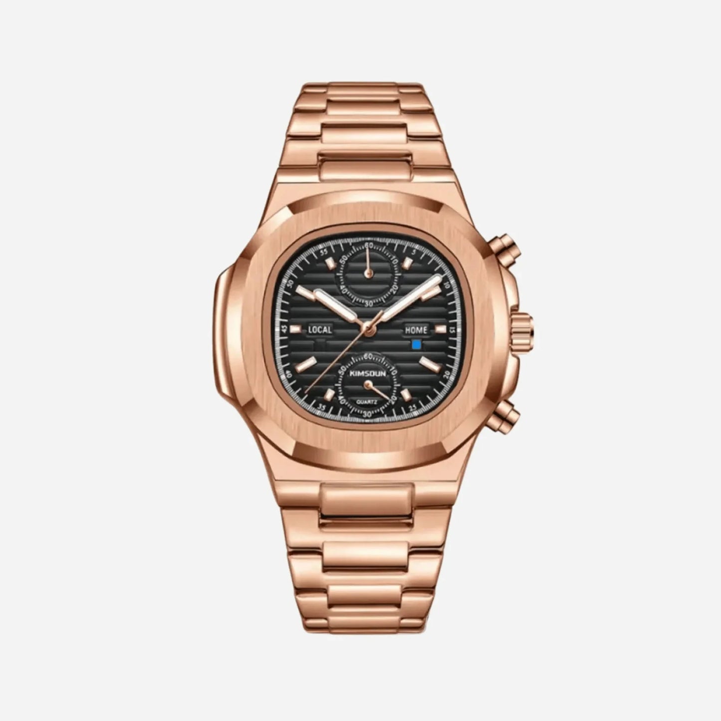 Sevench Prestige Gold Rose & Black | Affordable Men's Watch |  Quartz Movement & Water Resistant